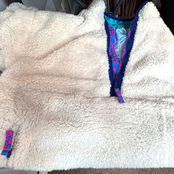 Chubbies "The Party in the Front" Reversible Sherpa Pullover Jacket - Picture 11 of 12